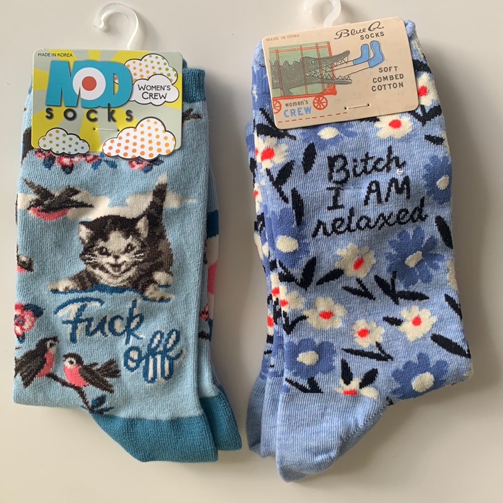 NWT 2 pairs of Mod Socks Women’s shoe size 5-10